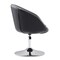 Manhattan Comfort Hopper Swivel Adjustable Height Faux Leather Chair in Black and Polished Chrome, PK2 2-AC036-BK - alternate 2